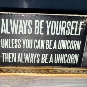 Motivational Black and White Wooden Sign